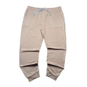 Vuori Performance Jogger Womens Large Orange Pockets Drawstring VW303